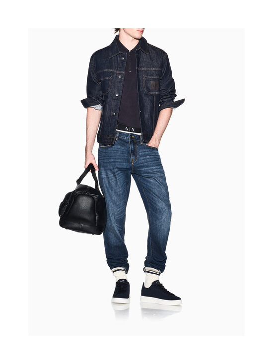 ARMANI EXCHANGE - Zip Polo -pikeepaita - AF21936 UB101 DEEP NAVY | Stockmann - photo 5