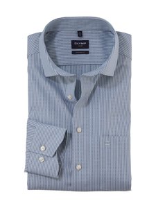 Olymp - Modern Fit Semi Stripe Print -kauluspaita - 45 GRÜN Olymp - Modern Fit Semi Stripe Print -kauluspaita - 45 GRÜN | Stockmann