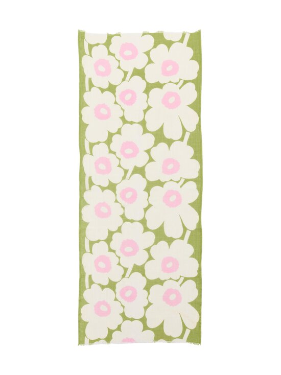 Marimekko - Fiore Unikko -villahuivi - 263 OFF WHITE, GREEN, LIGHT PINK | Stockmann - photo 1