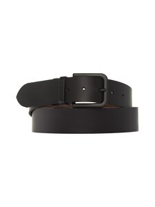 Levi's - Belt Reversible -nahkavyö - 0021 REV COR METAL BELT CAVIAR | Stockmann