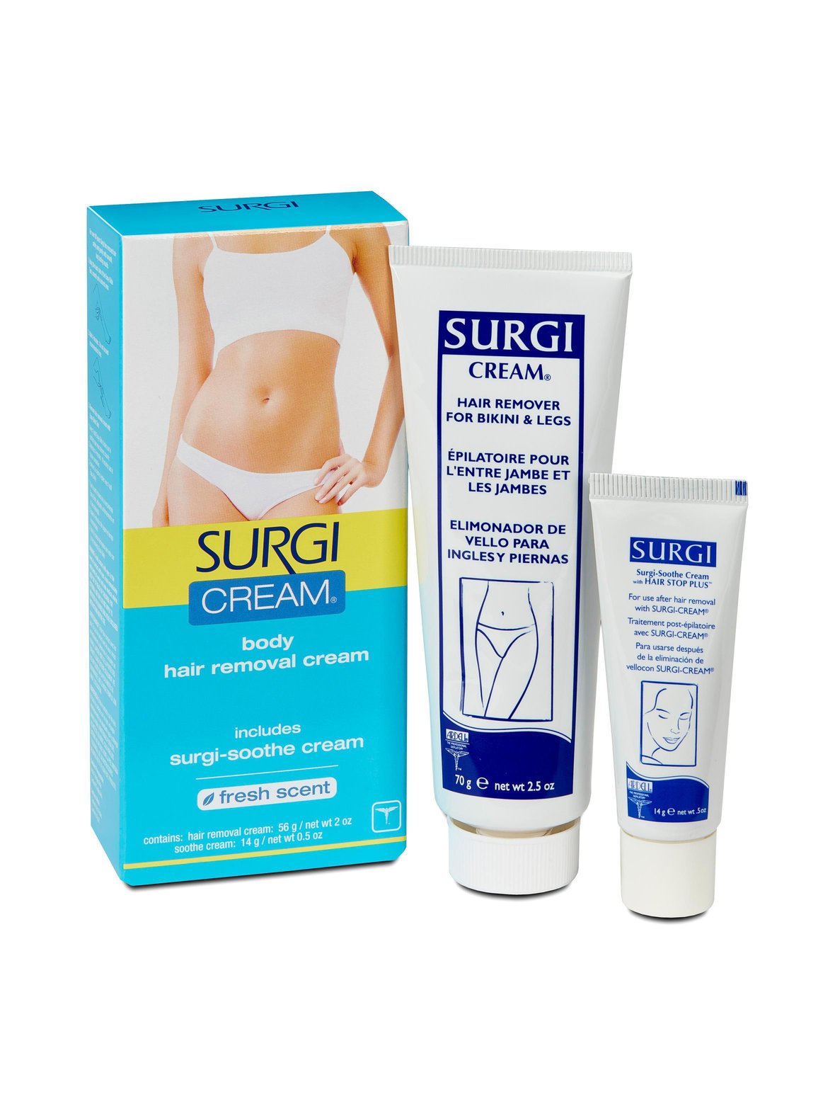 Surgi Body hair removal cream for bikini & legs -ihokarvanpoistovoide