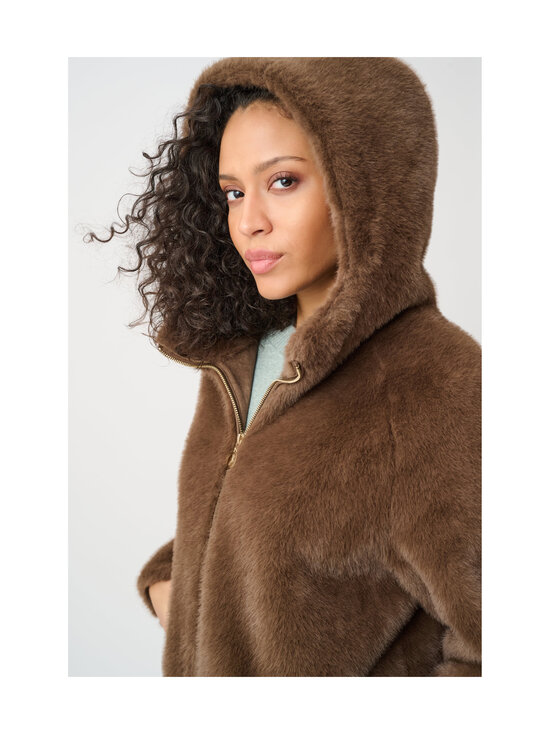 Joseph Ribkoff - Hupullinen tekoturkistakki - 4548 DARK MINK | Stockmann - photo 6