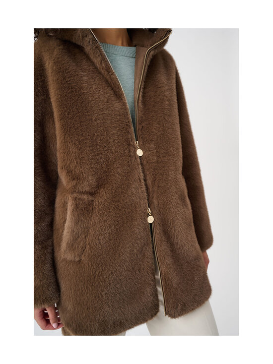 Joseph Ribkoff - Hupullinen tekoturkistakki - 4548 DARK MINK | Stockmann - photo 7