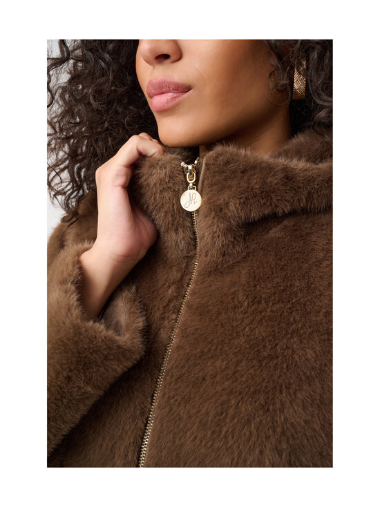 Joseph Ribkoff - Hupullinen tekoturkistakki - 4548 DARK MINK | Stockmann - photo 8