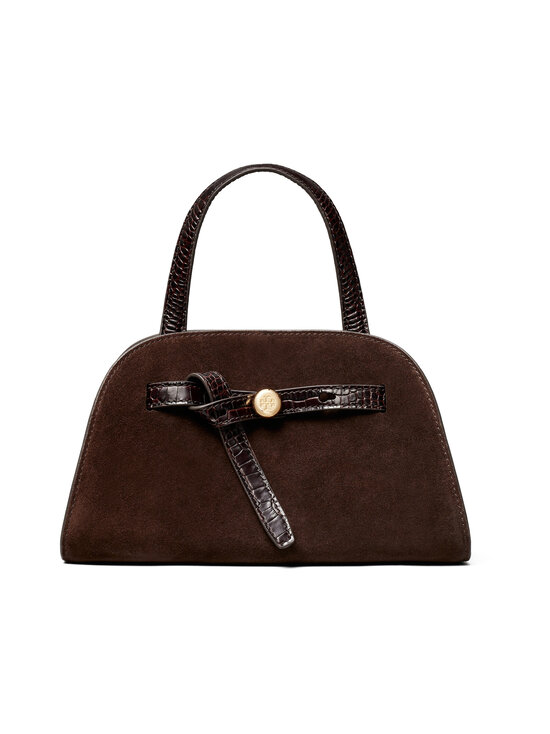 Tory Burch - Kott  Romy Suede Small Bauletto - 201 DARK COCOA | Stockmann - photo 1