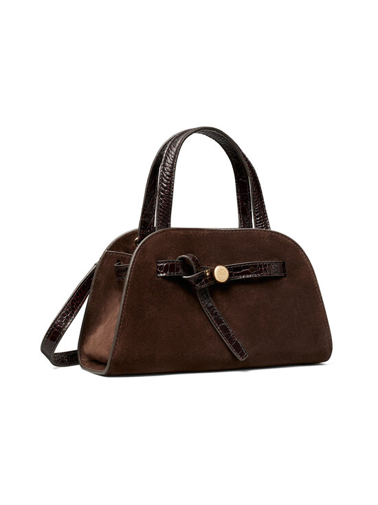 Tory Burch - Kott  Romy Suede Small Bauletto - 201 DARK COCOA | Stockmann - photo 3