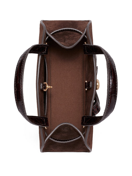 Tory Burch - Kott  Romy Suede Small Bauletto - 201 DARK COCOA | Stockmann - photo 4
