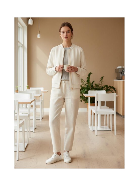 NOOM - Gigi punto jersey bomber -takki - CHALK | Stockmann - photo 5