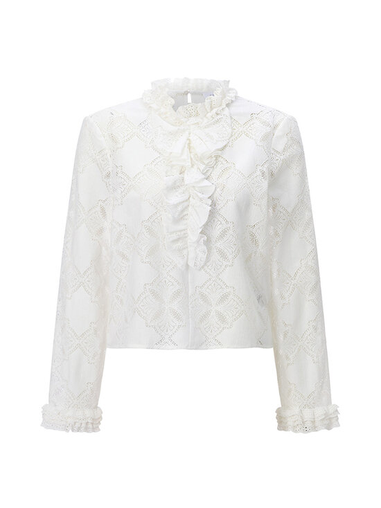 rich & royal - Romantic-röyhelöpusero - 113 PEARL WHITE | Stockmann - photo 1