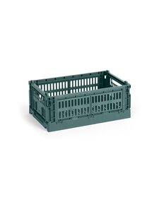 HAY - Colour Crate Small -säilytyslaatikko 17 x 26,5 x 10,5 cm - DARK GREEN | Stockmann