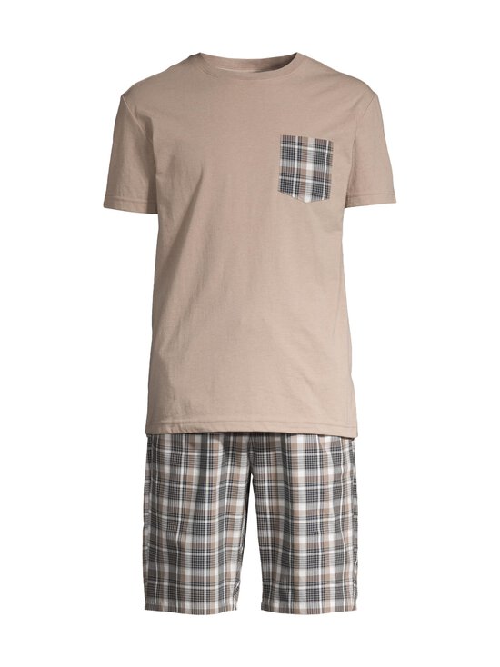 Cap Horn loungewear - Sebastian-pyjama 2-osainen - SAND MEL. CHECK COMBO | Stockmann - photo 1