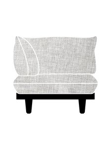 Fatboy - Paletti-kulmatuolin vaihtopäällinen mist - GREY | Stockmann