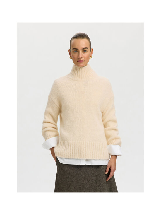 Selected - SlfGabriella High Neck -neule - BIRCH | Stockmann - photo 2