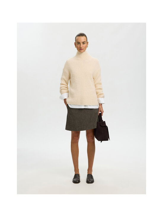 Selected - SlfGabriella High Neck -neule - BIRCH | Stockmann - photo 6