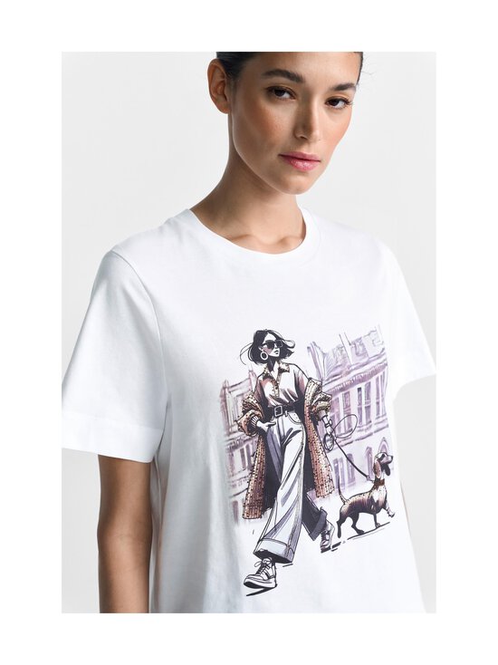 rich & royal - Easy Fit Woman And Dog t-paita - WHITE | Stockmann - photo 5