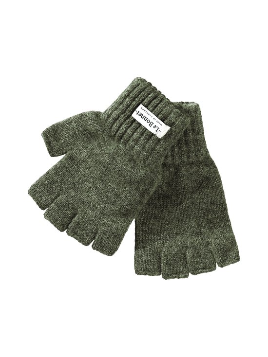 Fingerless Croco Merino Wool Gloves