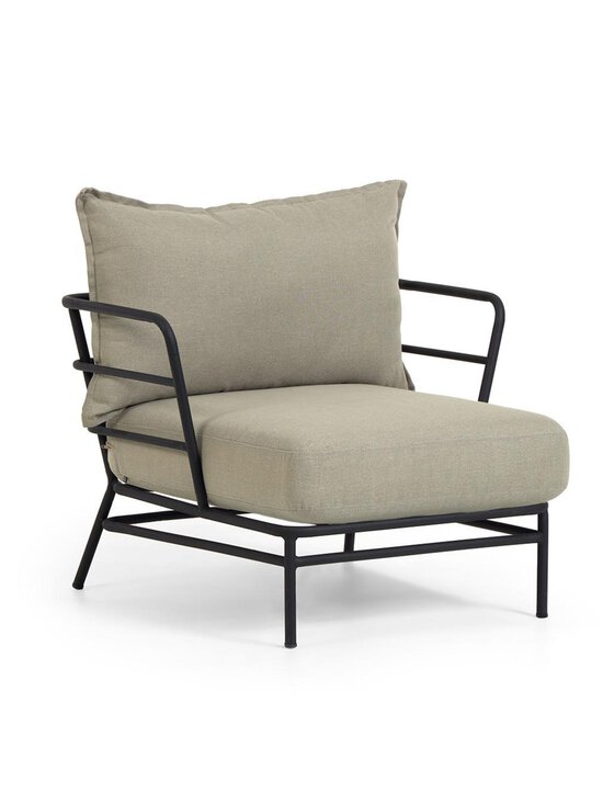 Kave Home - Mareluz-nojatuoli beige/musta - BEIGE | Stockmann - photo 1