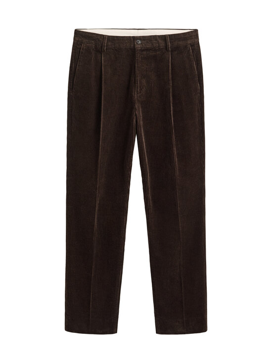 GANT - Vakosamettiset puvunhousut - 217 BLACK BROWN | Stockmann - photo 1