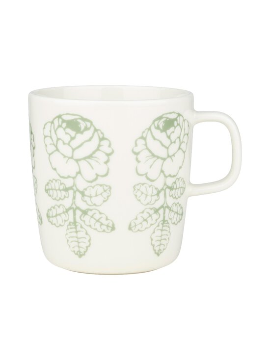 Marimekko - Vihkiruusu krūze, 4dl - WHITE, SAGE | Stockmann - photo 1