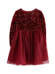Lindex - Paljettimekko - 4476 DARK DUSTY RED | Stockmann