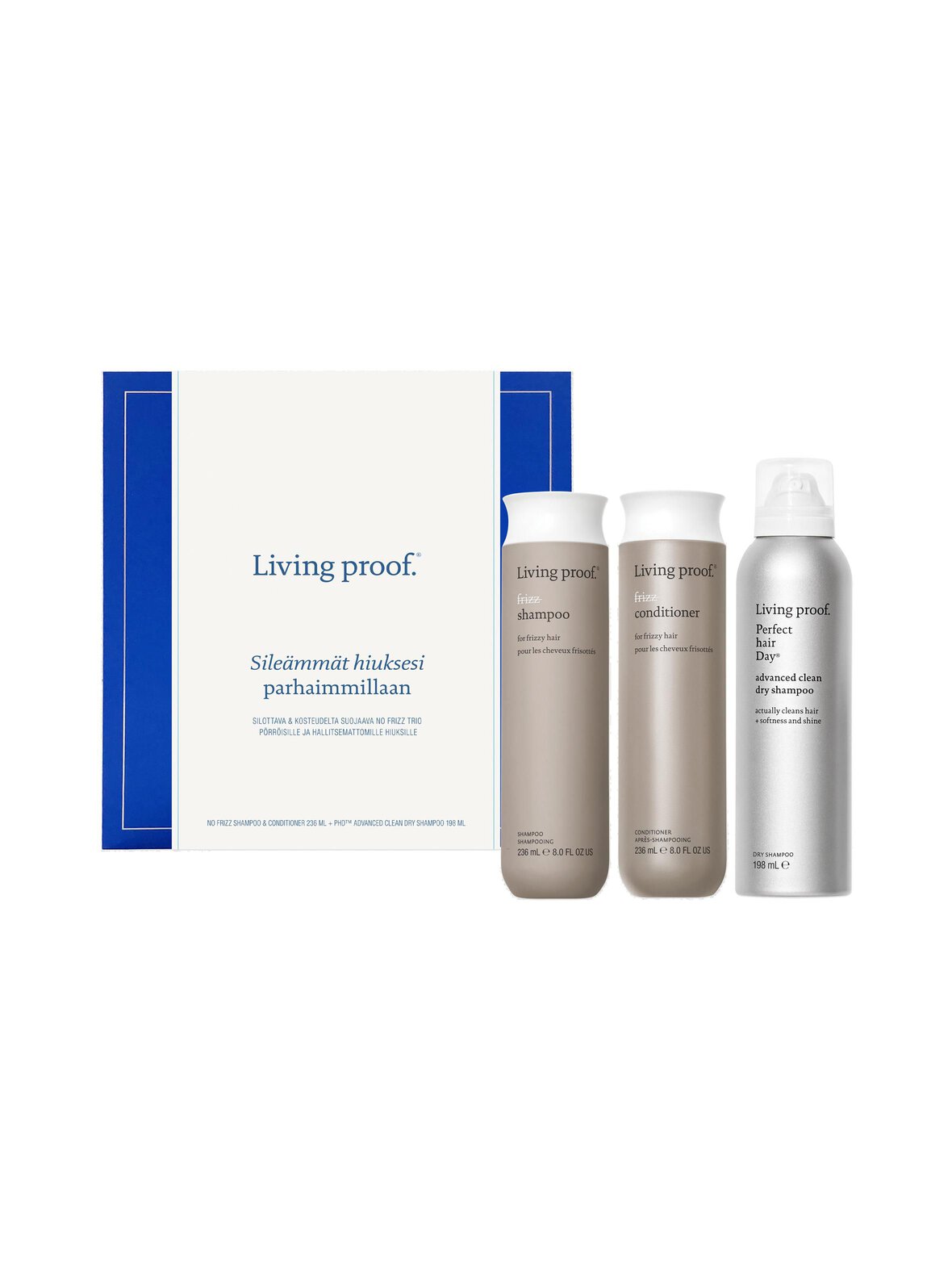 No frizz trio -hiustenhoitopakkaus