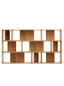 Kave Home - Litto-hylly 9-osainen tammi 202 x 114 cm - BEIGE | Stockmann