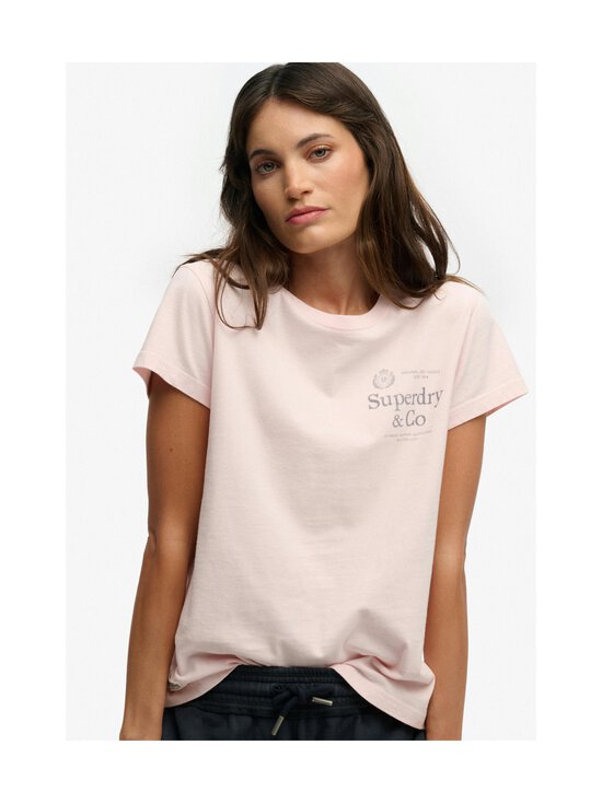 Superdry - Luxe Casual Classic t-paita - NSQ CHALK PINK | Stockmann - photo 3