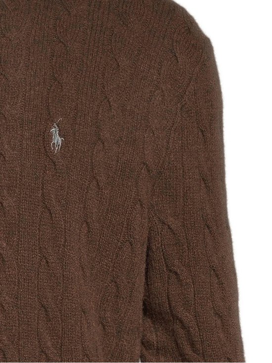 Polo Ralph Lauren - Palmikkoneule - CACAO BROWN HEATHER - photo 4 Polo Ralph Lauren - Palmikkoneule - CACAO BROWN HEATHER | Stockmann - photo 4