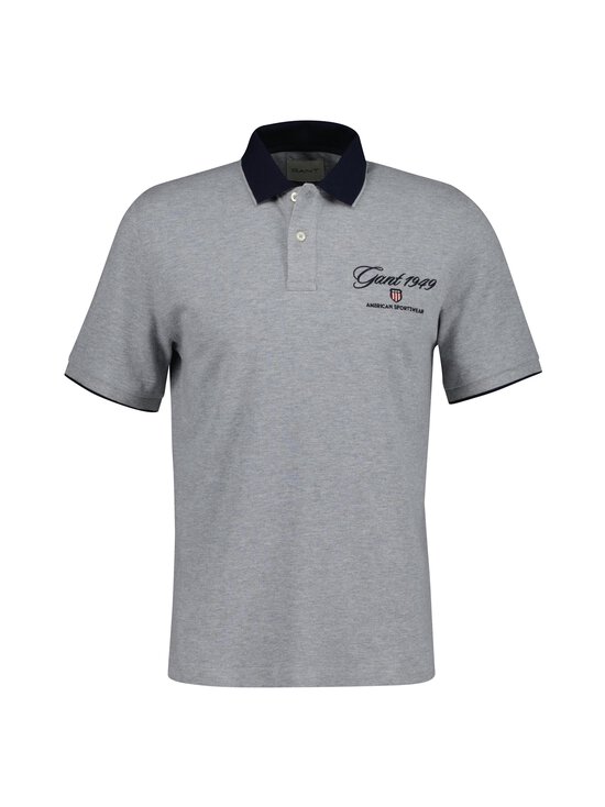 GANT - Graphic Pique polo krekls - 93 GREY MELANGE | Stockmann - photo 1