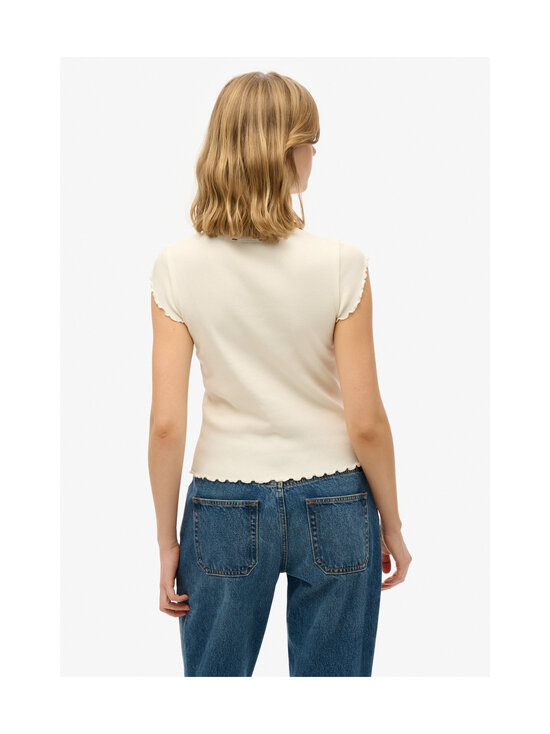 Superdry - Essential Square Neck t-paita - 71D OFF WHITE | Stockmann - photo 4