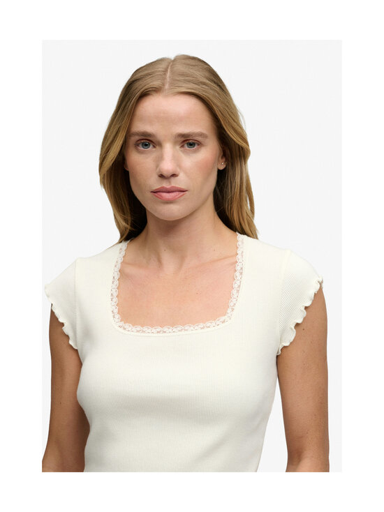 Superdry - Essential Square Neck t-paita - 71D OFF WHITE | Stockmann - photo 6