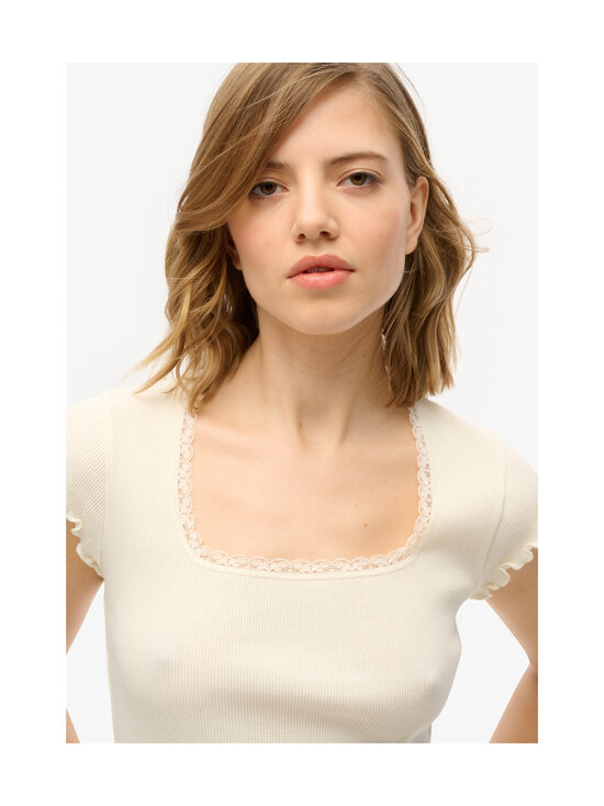 Superdry - Essential Square Neck t-paita - 71D OFF WHITE | Stockmann - photo 7
