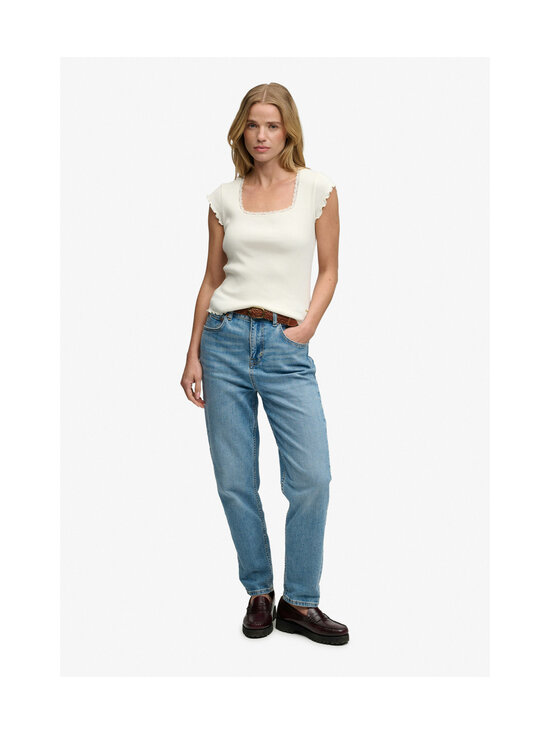 Superdry - Essential Square Neck t-paita - 71D OFF WHITE | Stockmann - photo 8