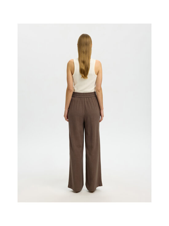 Selected - SlfViva Gulia -pellavasekoitehousut - CHOCOLATE CHIP | Stockmann - photo 3