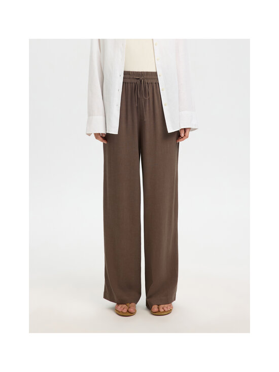 Selected - SlfViva Gulia -pellavasekoitehousut - CHOCOLATE CHIP | Stockmann - photo 4