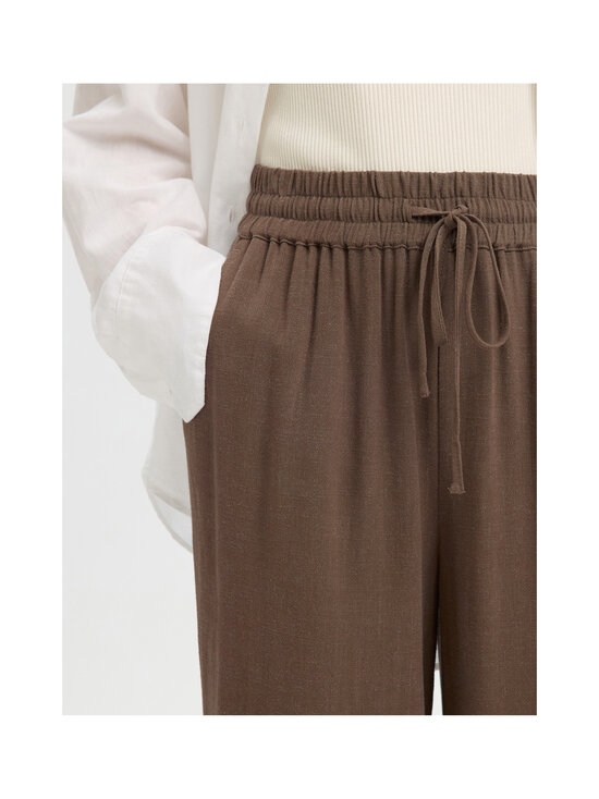 Selected - SlfViva Gulia -pellavasekoitehousut - CHOCOLATE CHIP | Stockmann - photo 5