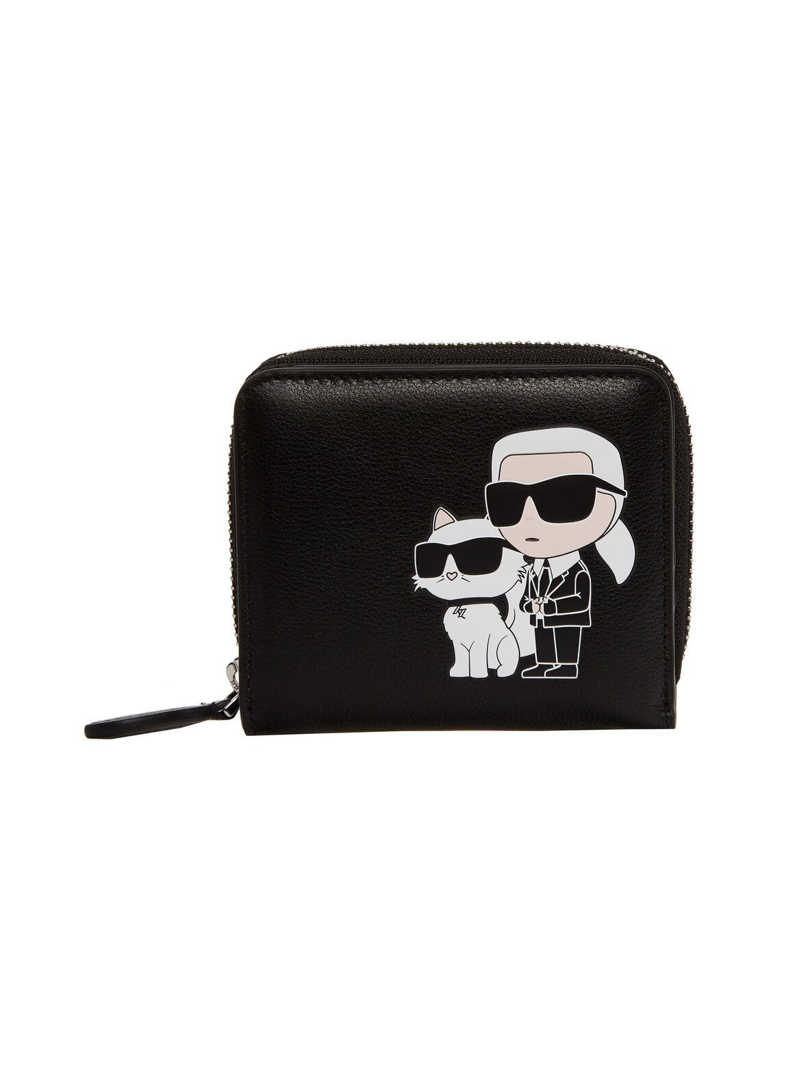 KARL LAGERFELD K/ikonik 2.0 medium bifold wallet -nahkalompakko