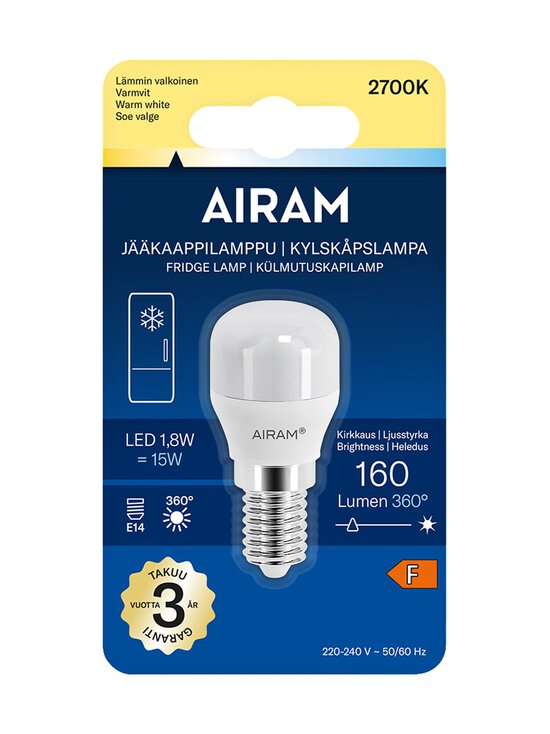 Airam - LED T26 827 160lm E14 Signal Opal -lamppu - TRANSPARENT | Stockmann - photo 2