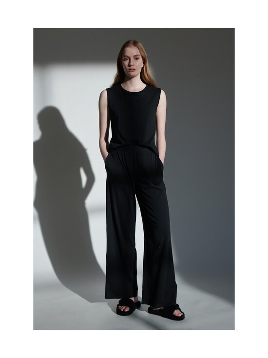 Skin - Christine Pima -puuvillapyjamahousut - BLACK - photo 2 Skin - Christine Pima -puuvillapyjamahousut - BLACK | Stockmann - photo 2