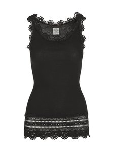 Rosemunde - Silk-cotton top - BLACK (MUSTA) | Stockmann