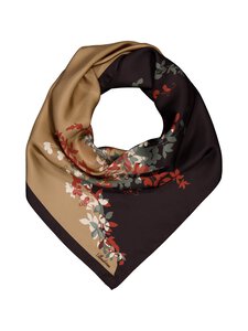 Stenströms - Silkkihuivi 90 x 90 cm - 591 DARK PINK PATTERN | Stockmann