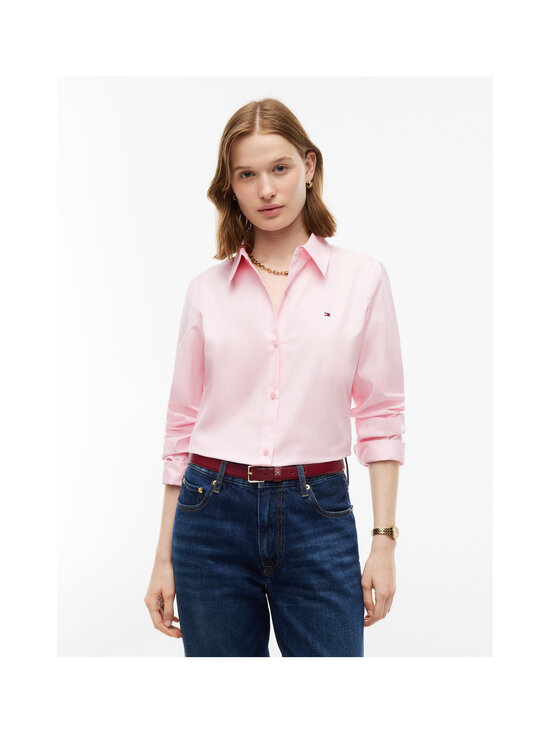 Tommy Hilfiger - Popliinsärk Regular - TOG LIGHT PINK | Stockmann - photo 3