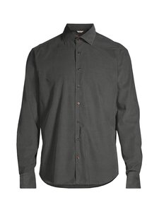 Stenströms - Regular baby corduroy casual krekls ar apkakli - DARK GREEN | Stockmann