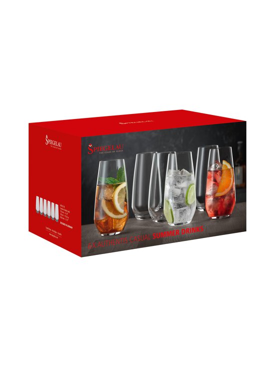 Spiegelau - Authentis Summer Drinks Universal Glass kokteiļglāzes 6 gab. - CLEAR | Stockmann - photo 1
