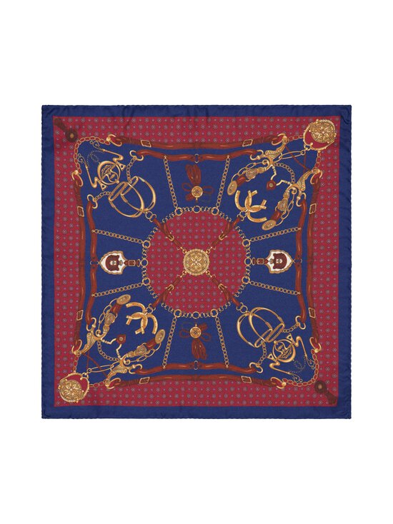 Stockholm Kravatt - Horse And Bridle -silkkitaskuliina - 4 RED/BLUE/GOLD | Stockmann - photo 1