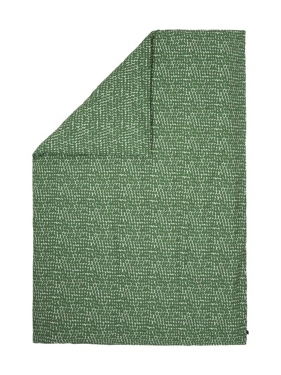 Casa Stockmann - Rivi-perkaalipussilakana - GREEN/SOFT WHITE COMBO | Stockmann - photo 1