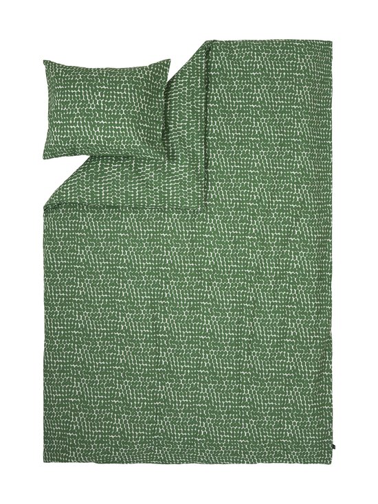 Casa Stockmann - Rivi-perkaalipussilakana - GREEN/SOFT WHITE COMBO | Stockmann - photo 2
