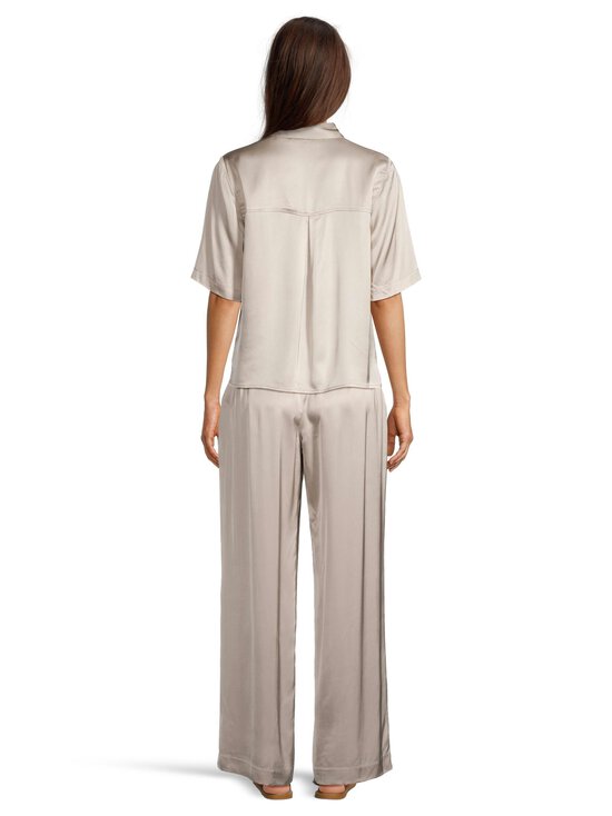 ESSENTIALS by Stockmann - Audrey-satiinipaitapusero - BEIGE | Stockmann - photo 3