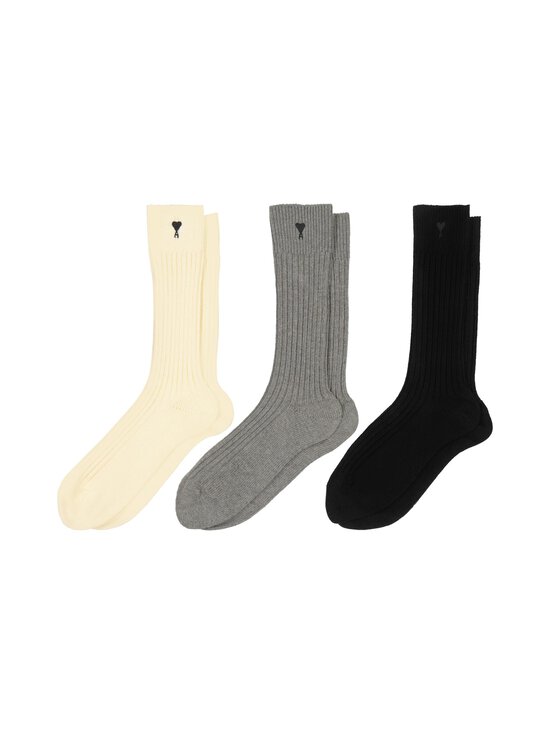 Ami - Ami De Coeur -sukat 3-pack - 971 : ECRU/GRIS/NOIR | Stockmann - photo 2