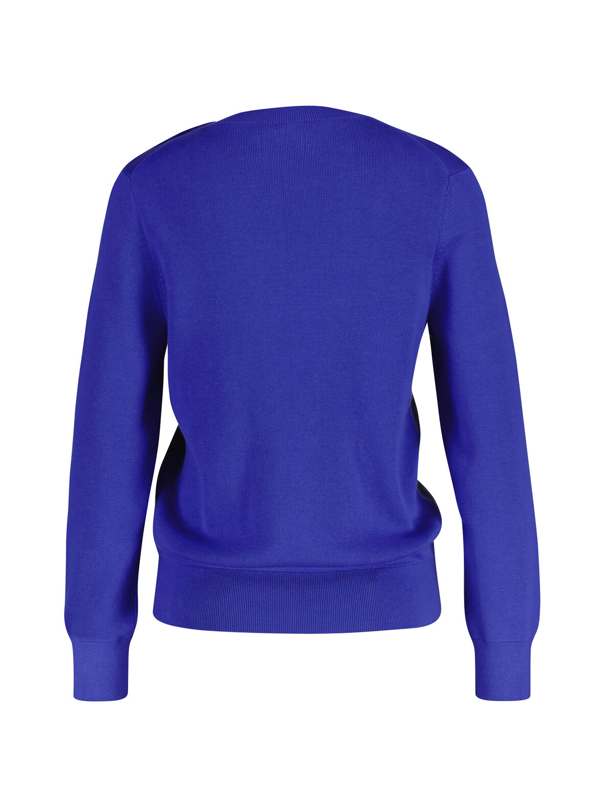 Textured cotton c-neck -neule